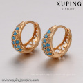 93402 xuping latest fashion hoop copper alloy earring for girls in China wholesale